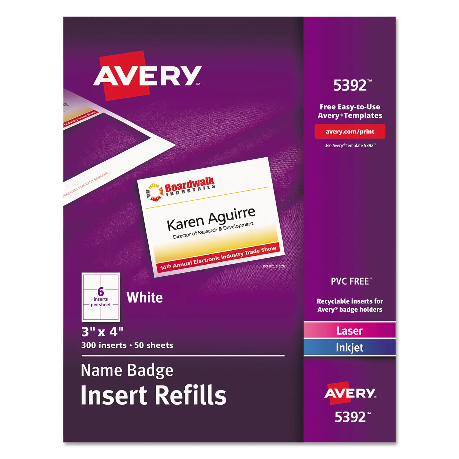 Avery clip style name badges pricing chart