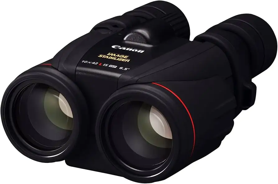 Canon 10x42 L IS WP binoculars with accessories