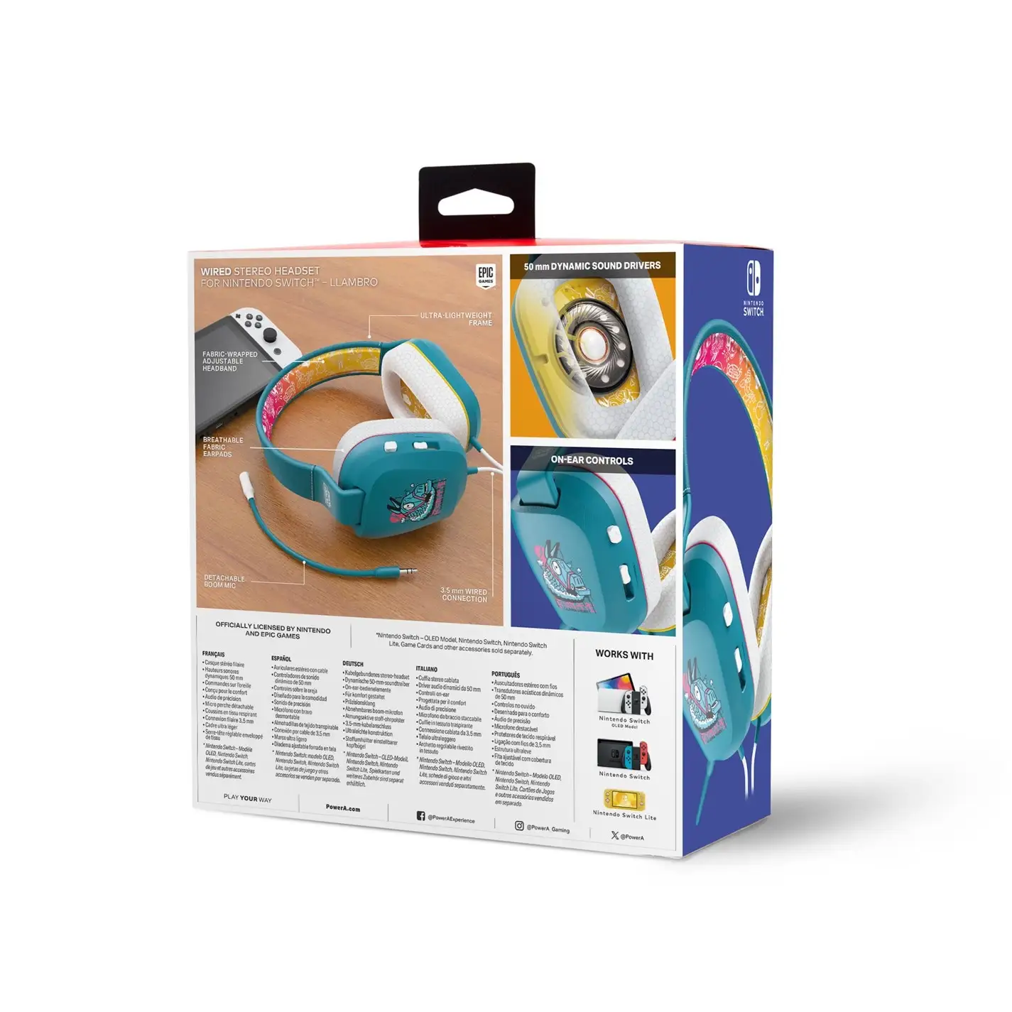 PowerA Wired Stereo Headset Fortnite Llambro comfort demo