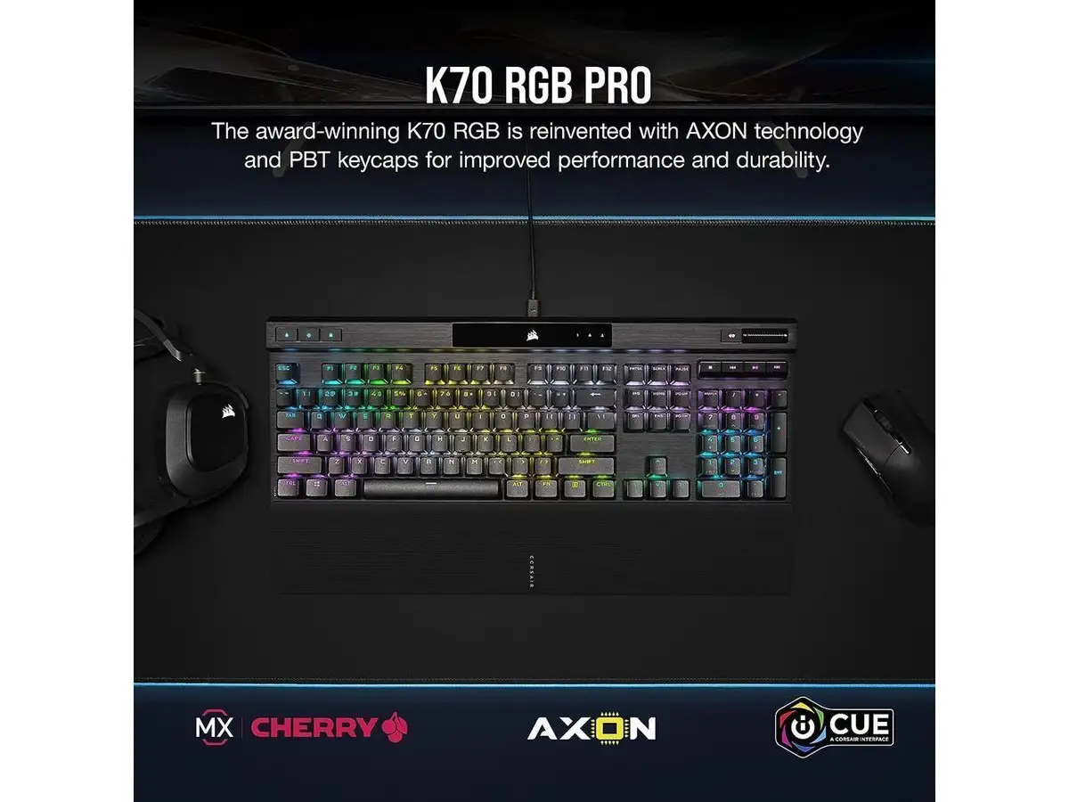 Corsair K70 RGB PRO detailed product close-up