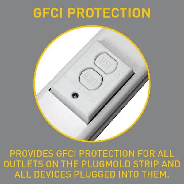 Legrand Wiremold Plugmold GFCI tamper-resistant receptacles close-up
