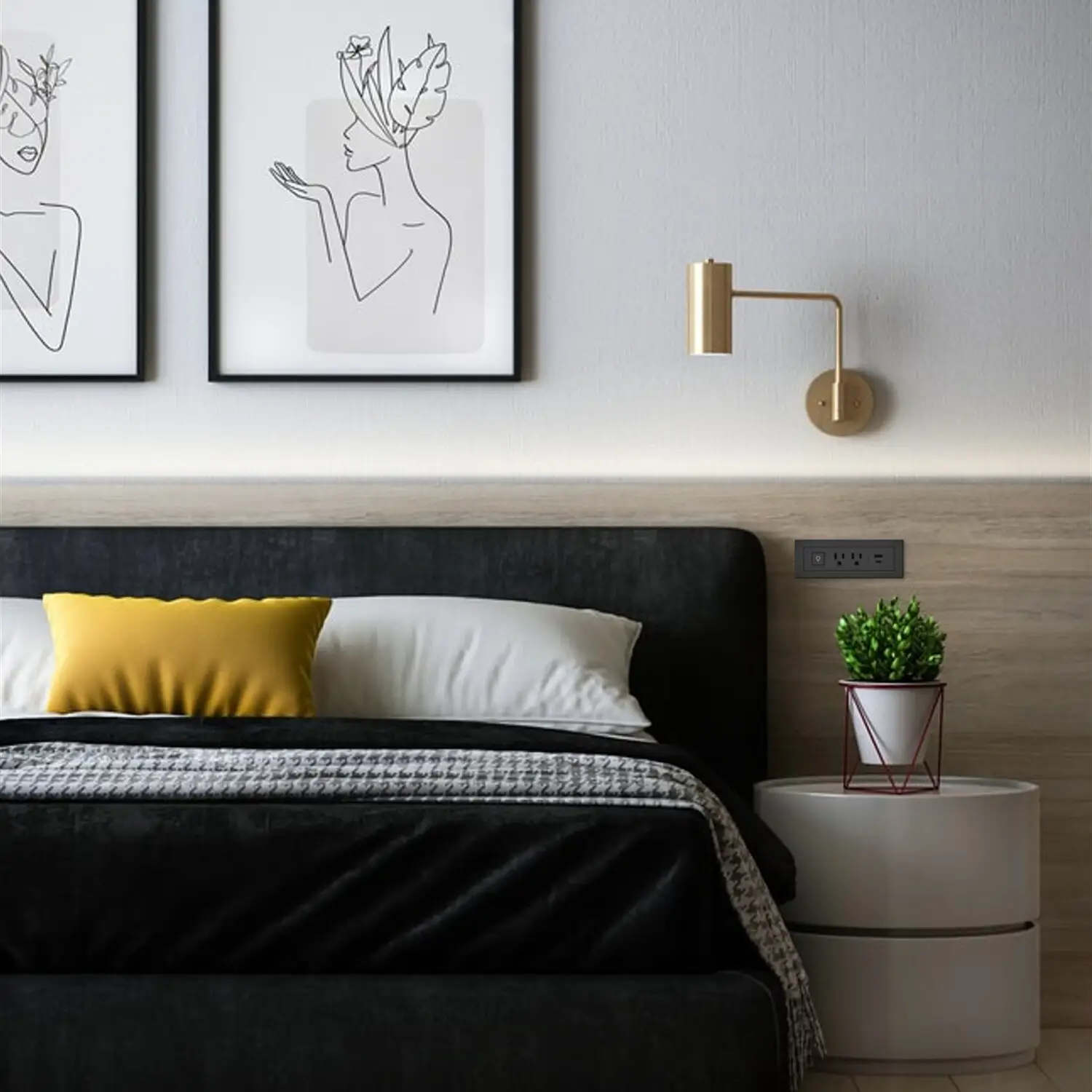 Legrand Wiremold RDSZCBK installed in conference table