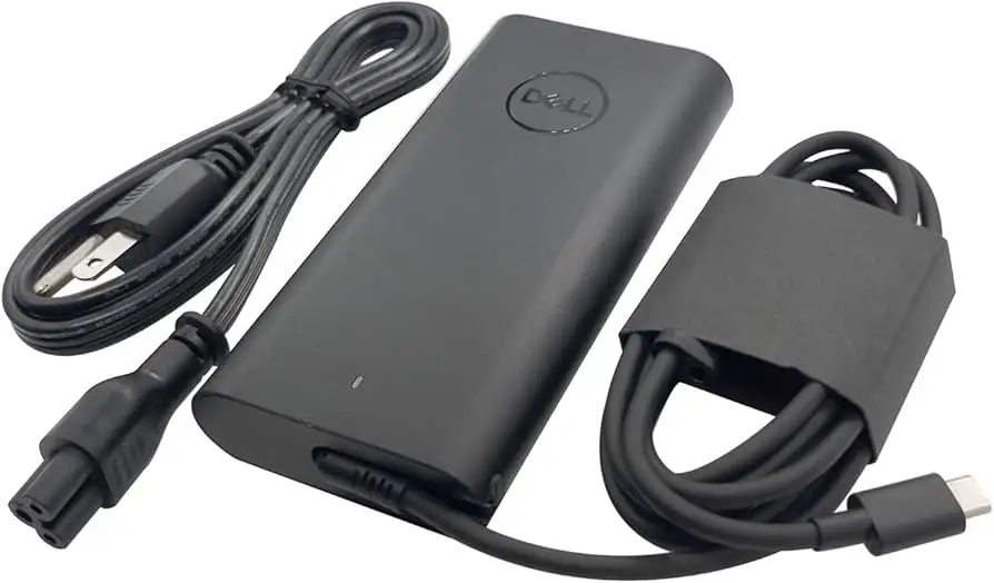 Dell 165W USB-C charger compact travel design