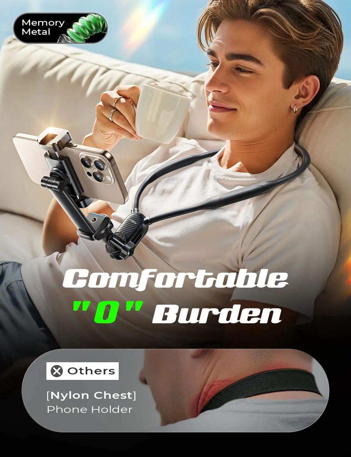LISEN Neck Phone Holder Review: Comfort Wins, Stability Divides