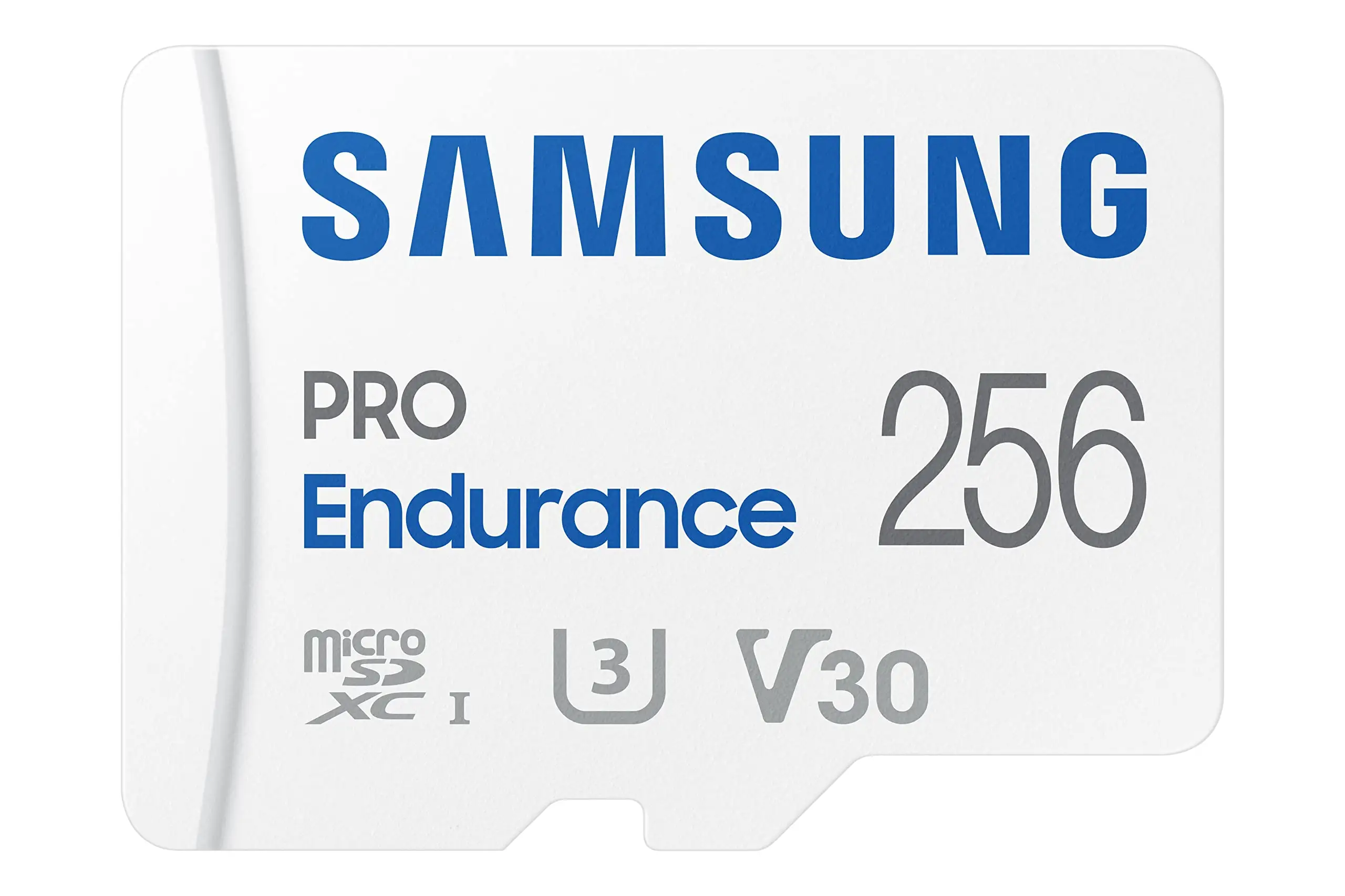 Samsung PRO Endurance 256GB microSD card product close-up