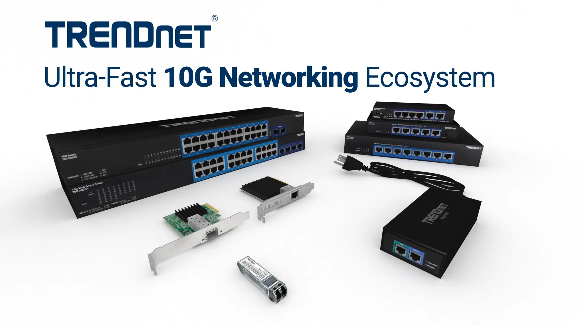 TRENDnet TEG-S750 5-Port 10G switch front view