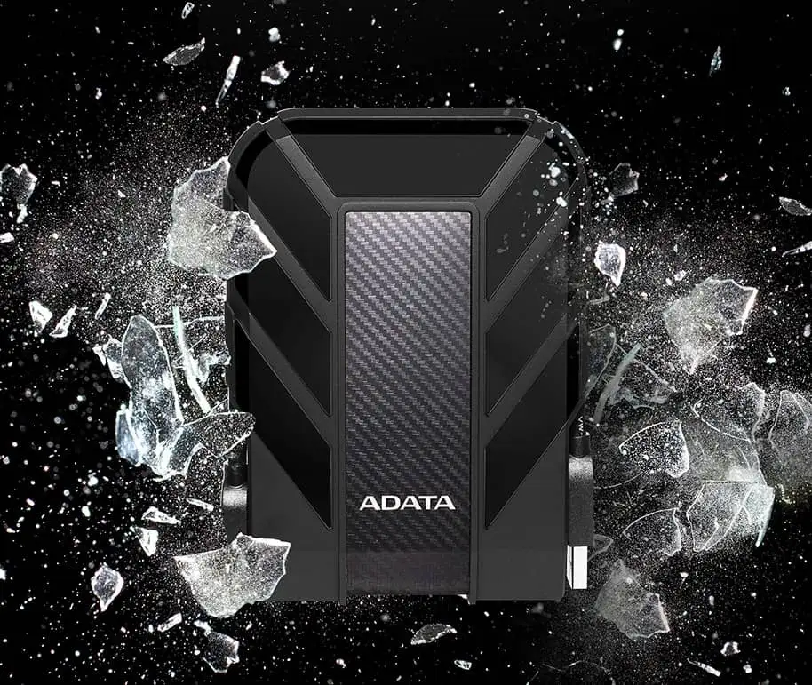 ADATA HD710 Pro 2TB rugged hard drive cable management
