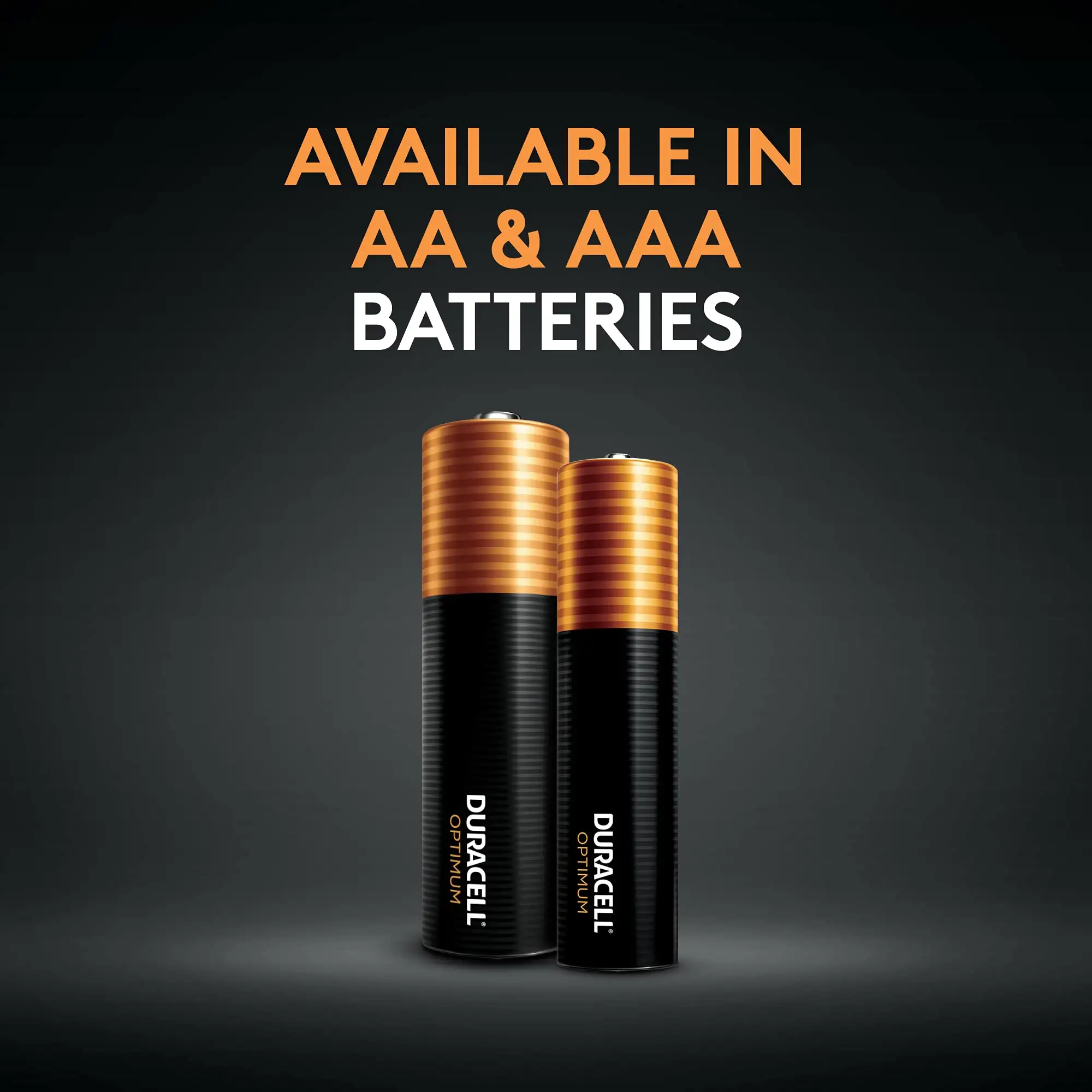 Duracell Optimum AA Batteries packaging close-up