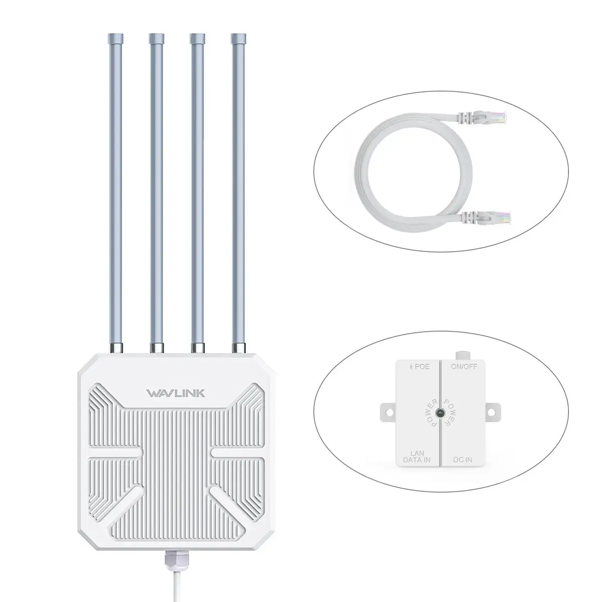 WAVLINK Outdoor WiFi 6 Extender AX1800 retail packaging and price