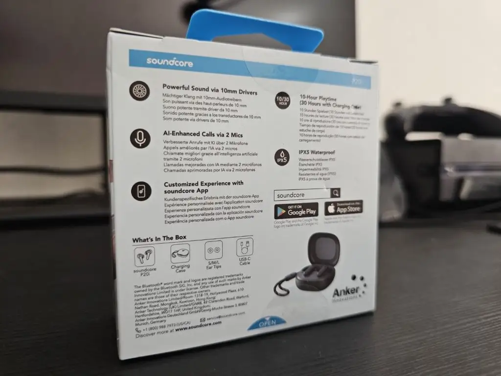 Soundcore P20i earbuds gaming mode feedback