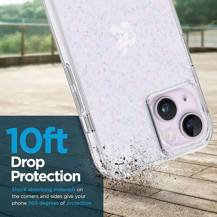 Case-Mate iPhone 15 Plus Twinkle Disco Magnetic Cover sparkle view