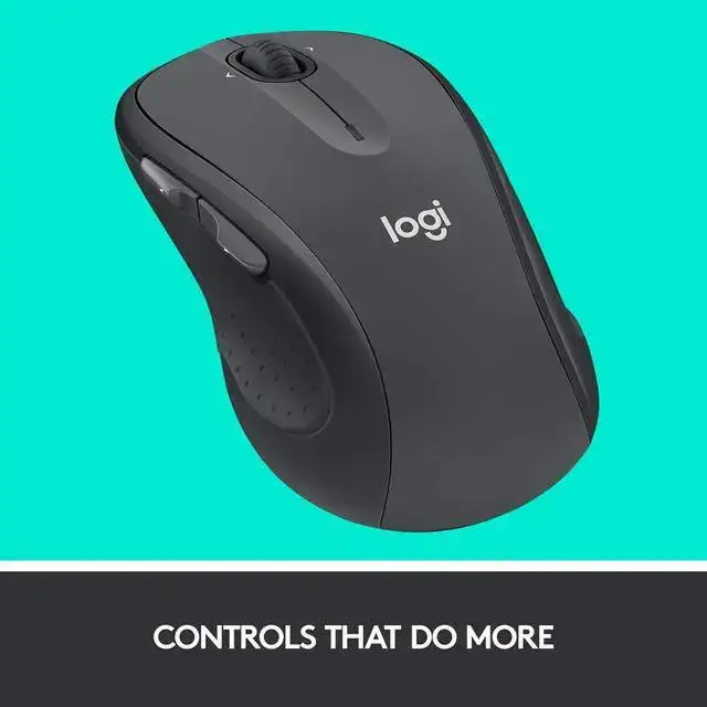 Logitech M510 Wireless Mouse ergonomic design