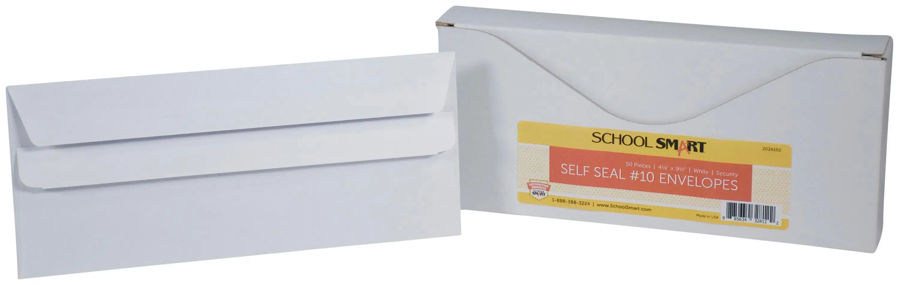 Amazon Basics envelopes adhesive strip close-up