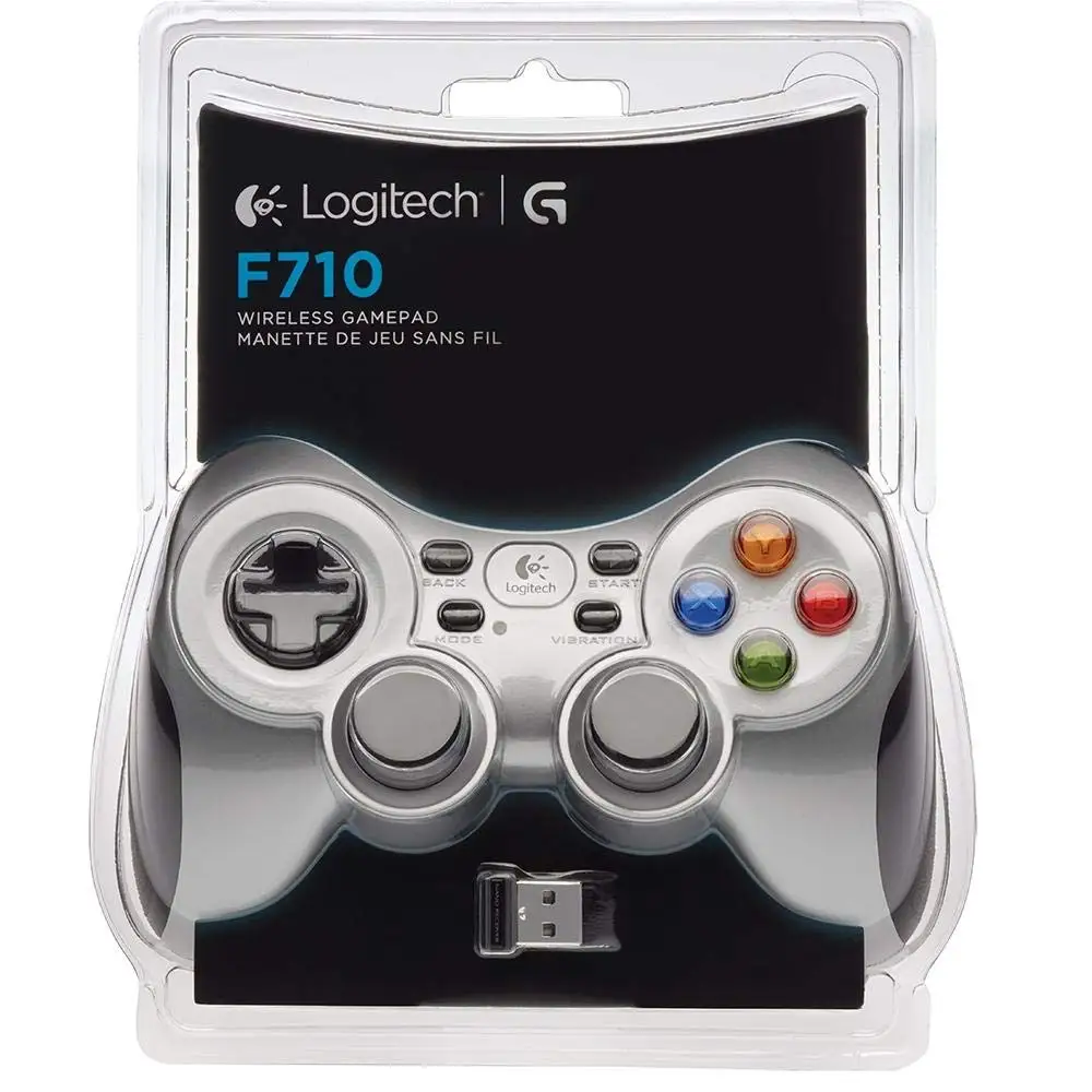 Logitech F710 wireless gamepad USB receiver setup