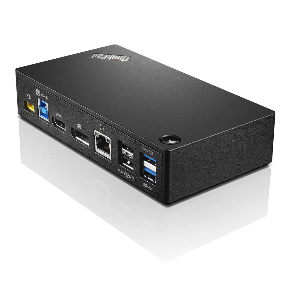 Lenovo ThinkPad Ultra Docking Station with laptop connected