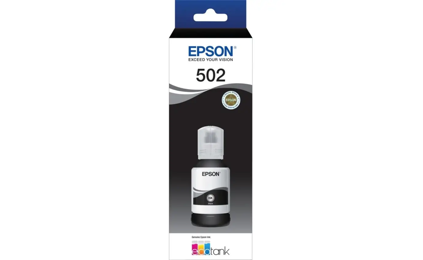 EPSON 502 EcoTank Black Ink Bottle close-up