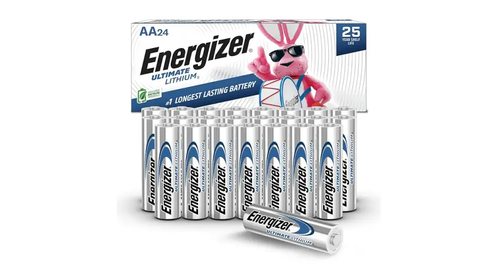 Energizer AA lithium batteries in outdoor gear