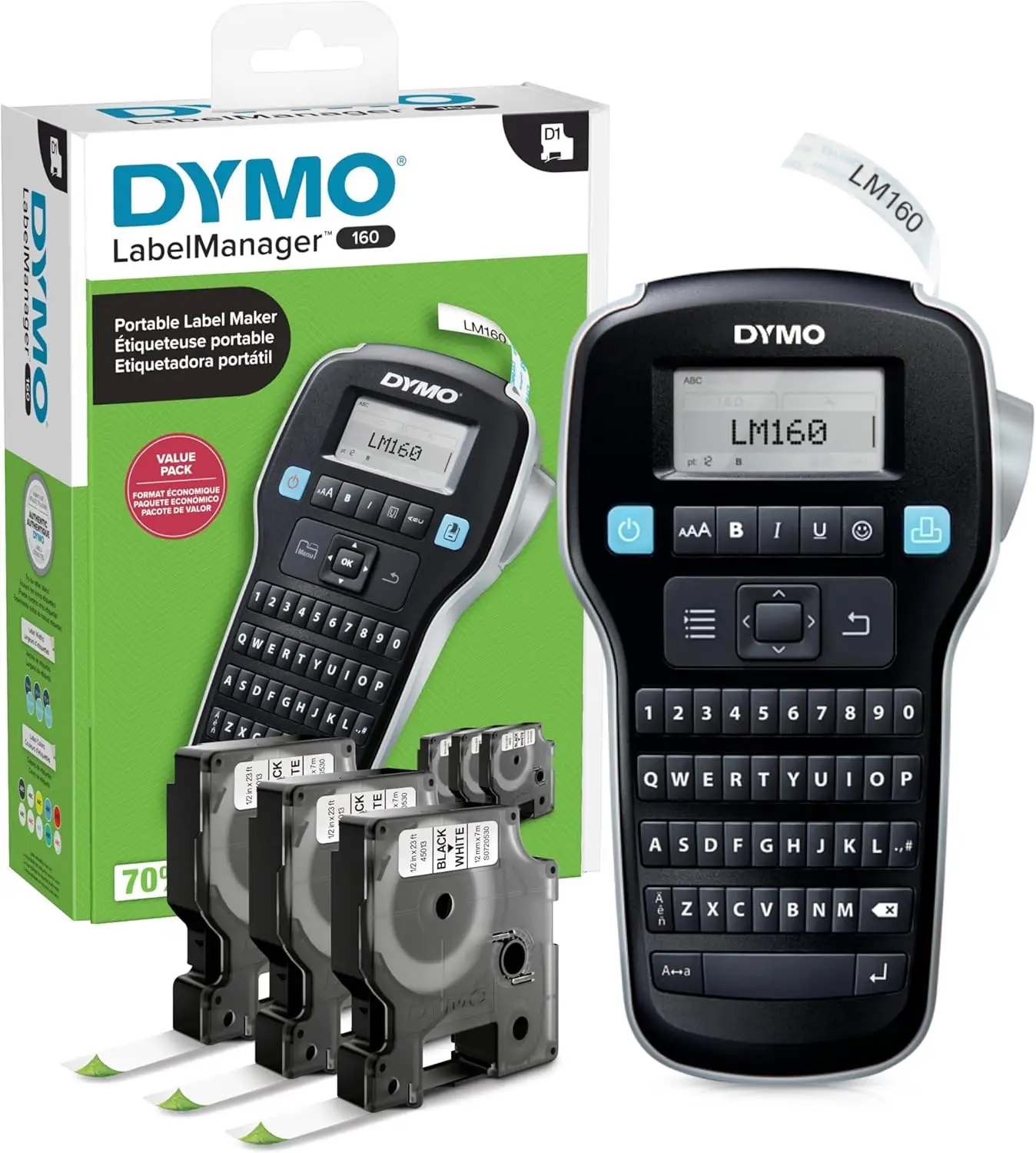 DYMO LabelManager 160 label maker with accessories