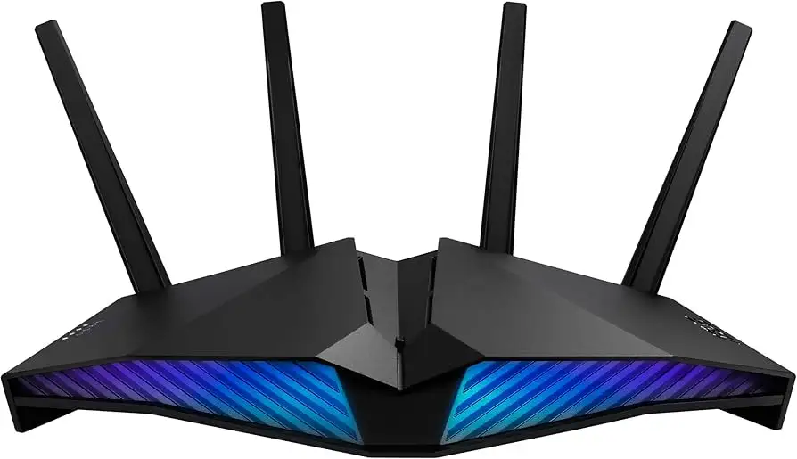 ASUS RT-AX82U router design and RGB lighting