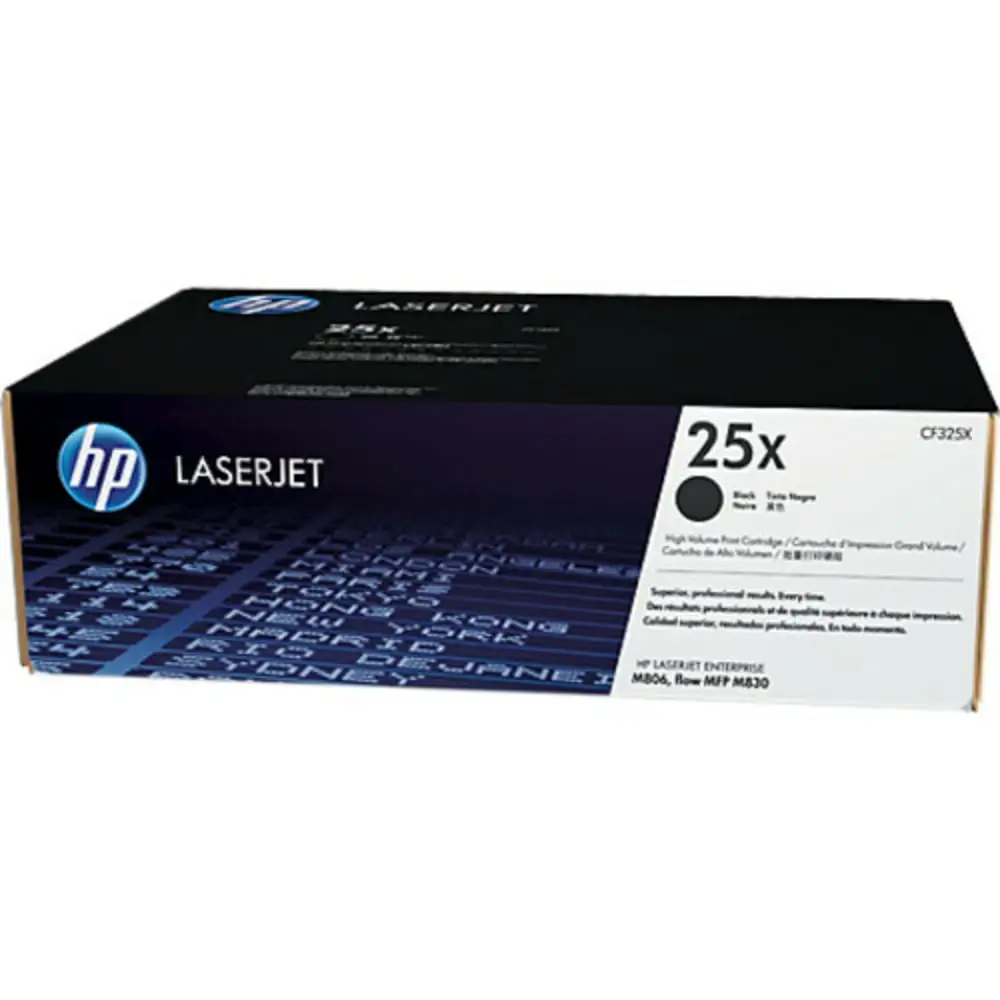 HP 25X Toner Cartridge printing quality example