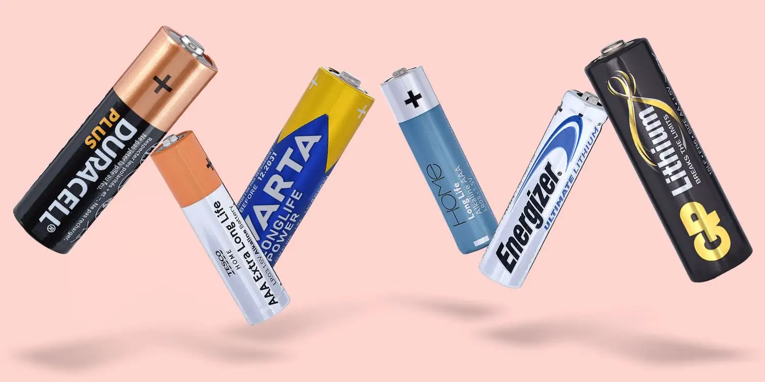 Energizer lithium AA batteries packaging close-up