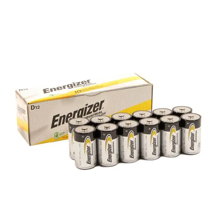 Energizer Alkaline D Batteries 12 pack bulk packaging