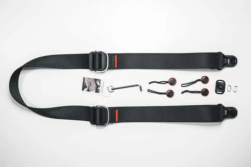 Peak Design Slide Lite strap showing anchor system