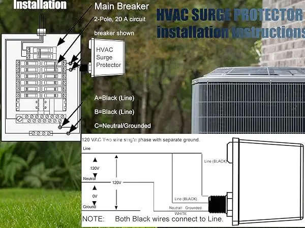 Intermatic AG3000 HVAC surge protector product packaging
