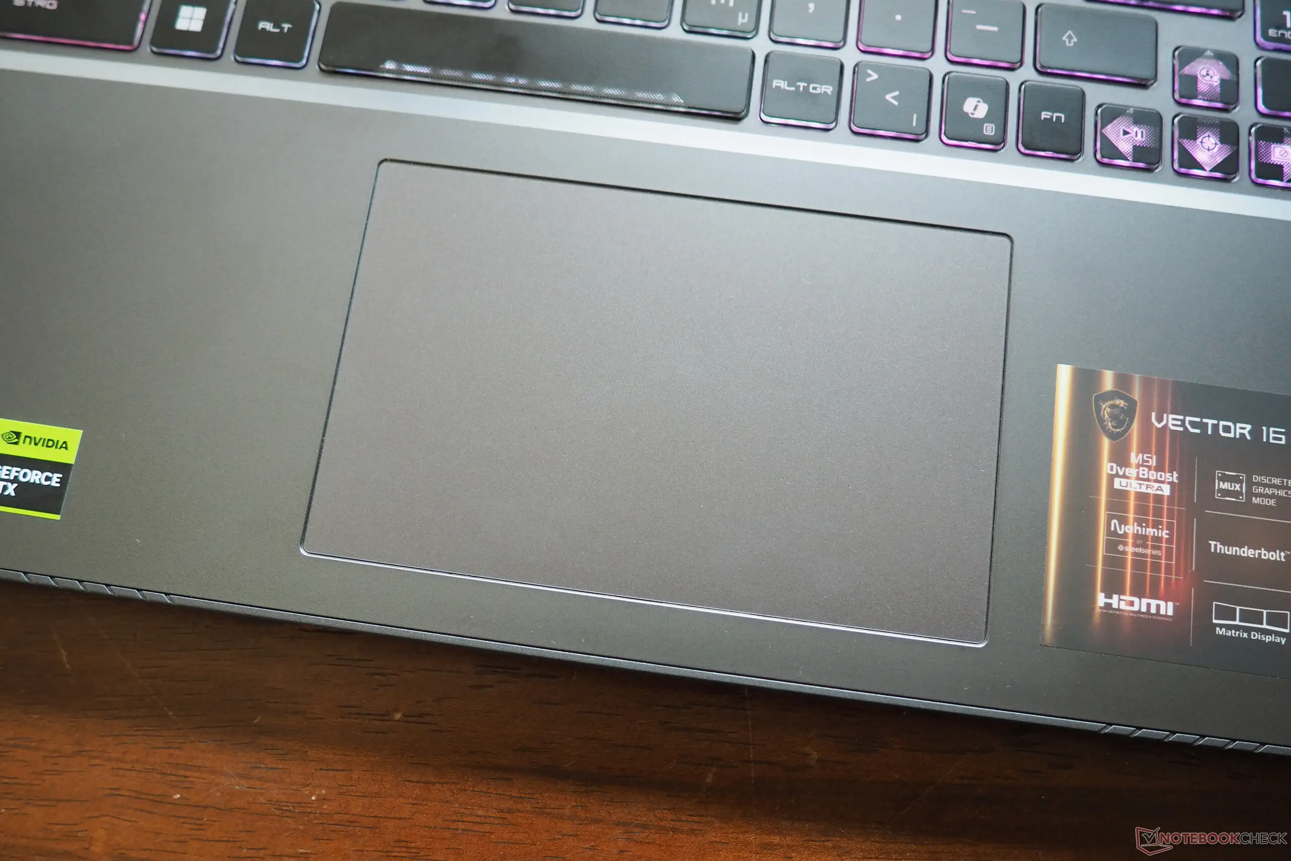 MSI Vector 16 HX AI gaming laptop QHD+ display