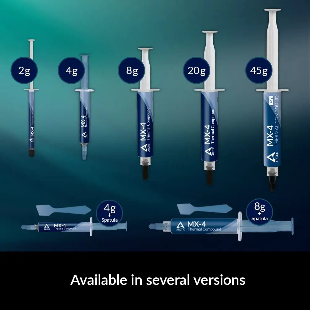 ARCTIC MX-4 thermal paste packaging and price details