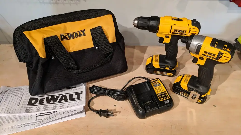 DEWALT 20V MAX drill and impact driver kit overview