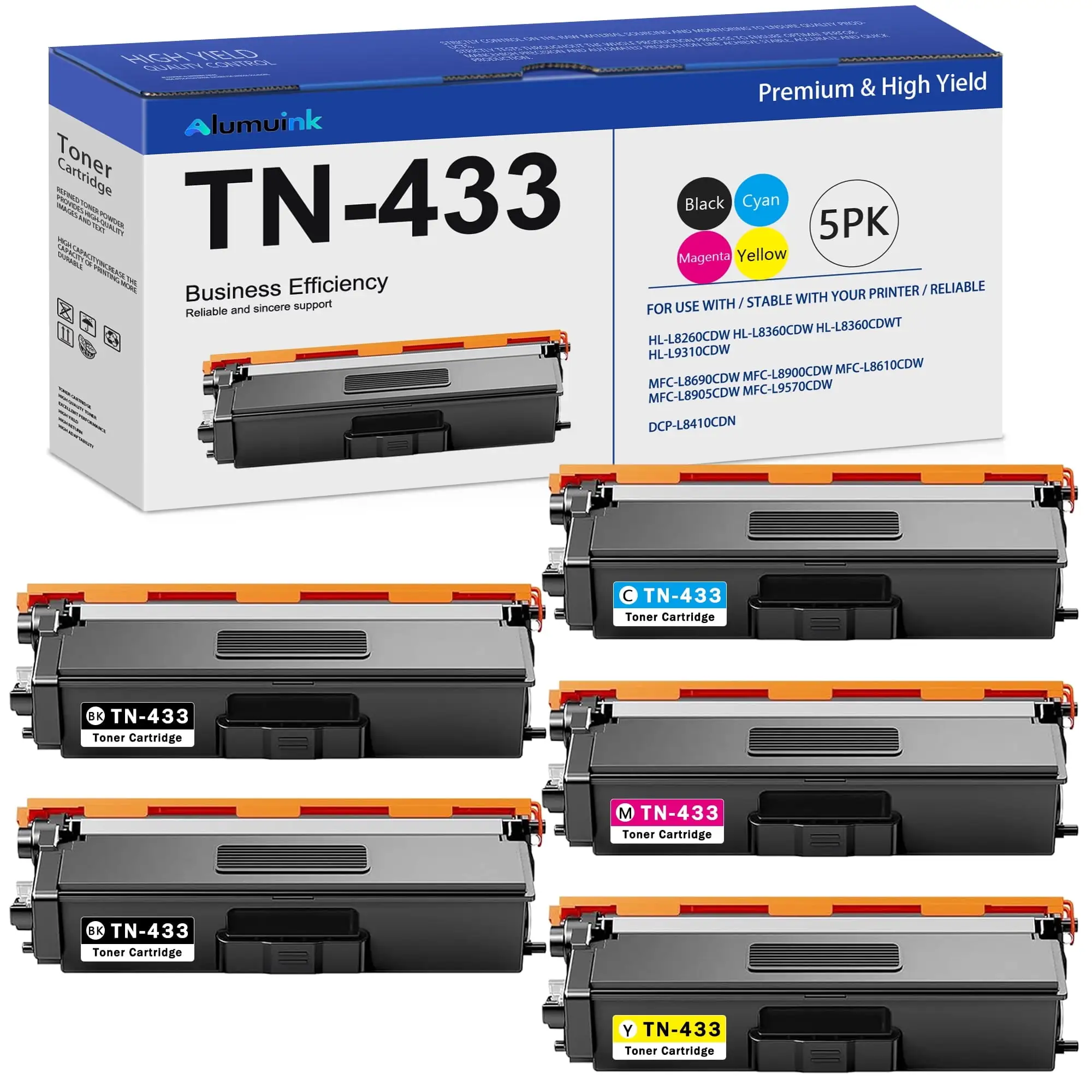 Brother TN433C/M/Y toner cartridge set pricing and stock