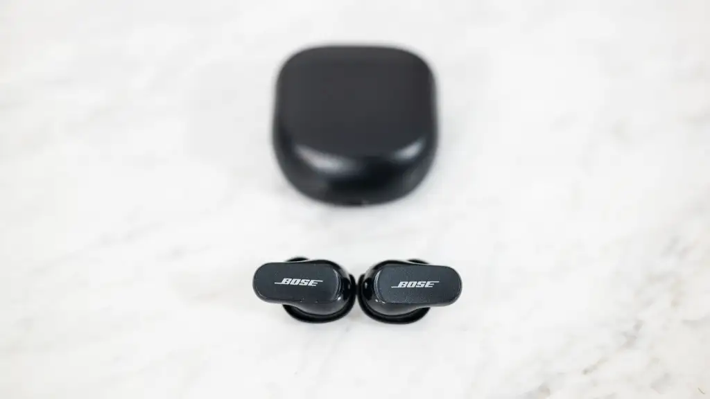 Bose QuietComfort Earbuds II charging case and earbuds