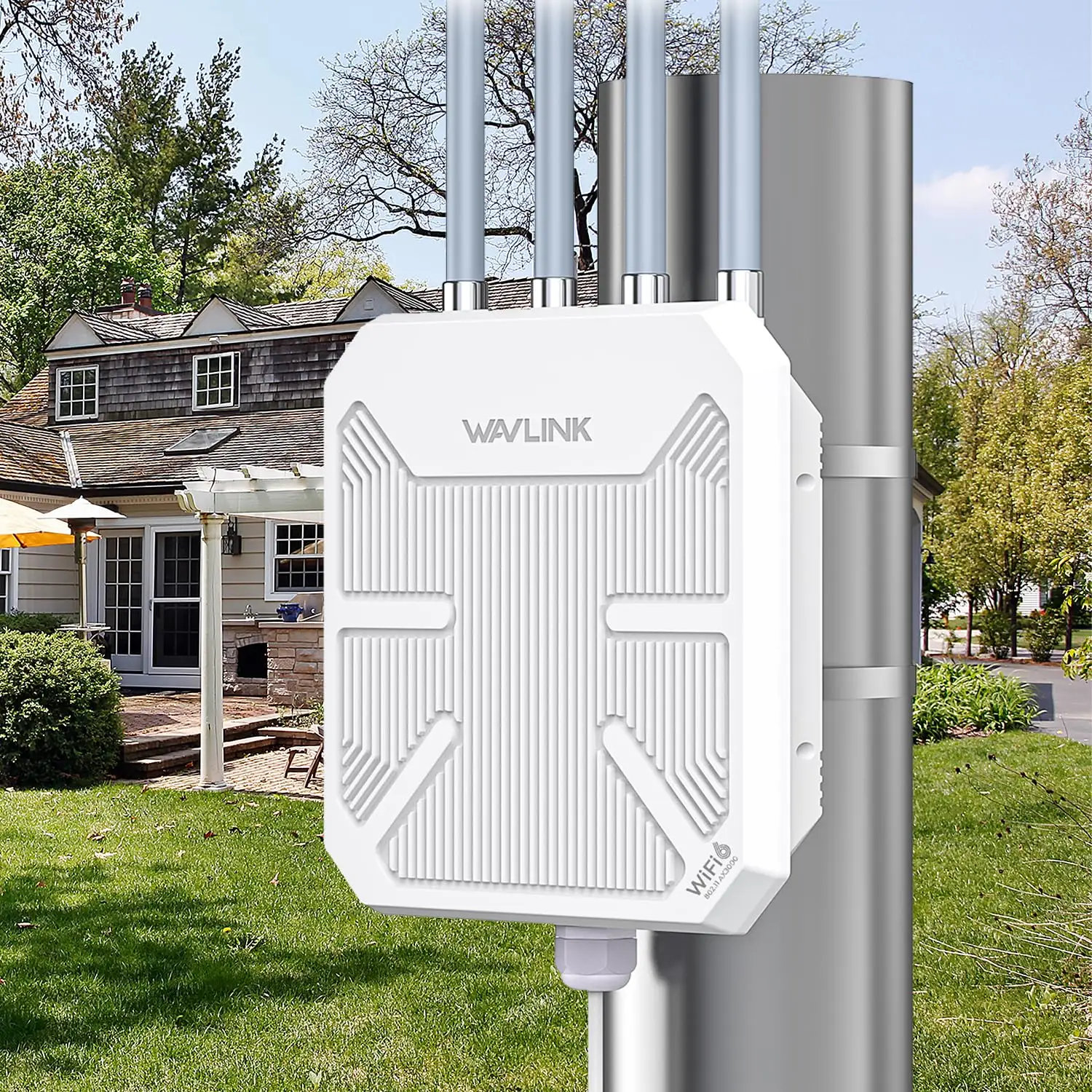 WAVLINK AX3000 Outdoor WiFi 6 Extender weatherproof housing