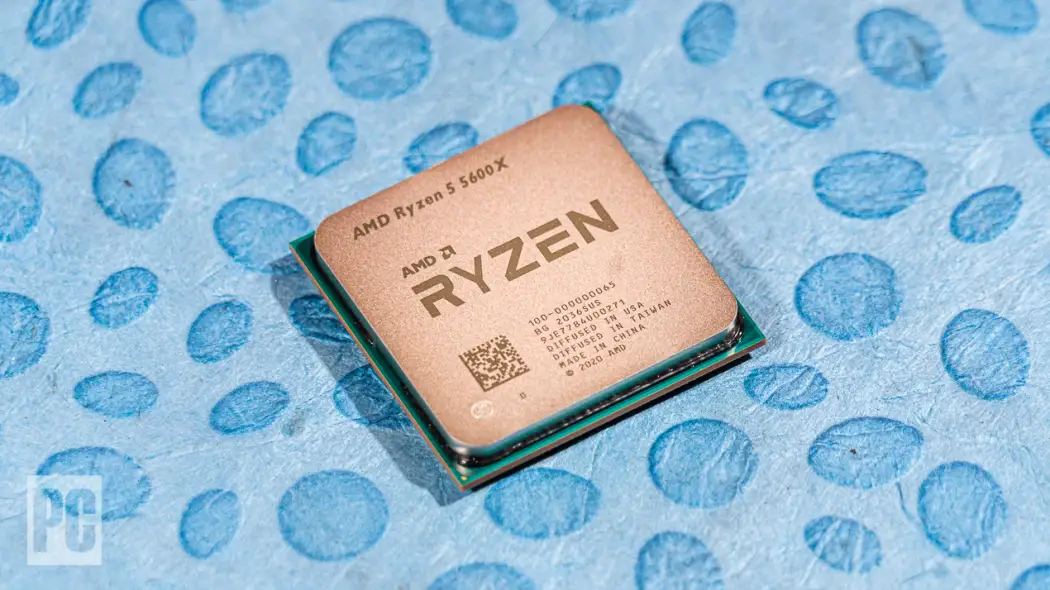AMD Ryzen 5 5600X desktop processor front view