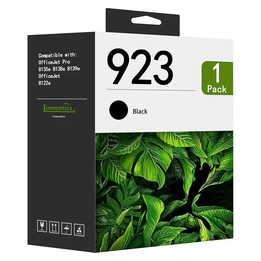 HP 923 Black Ink Cartridge close-up view