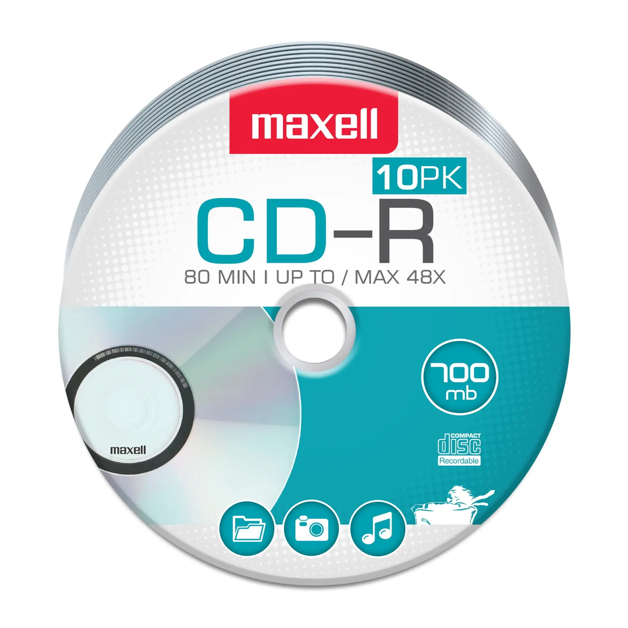 Maxell 700Mb CD-R discs for musicians and archivists