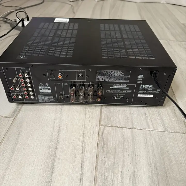 Yamaha A-S301BL rear inputs and connectivity