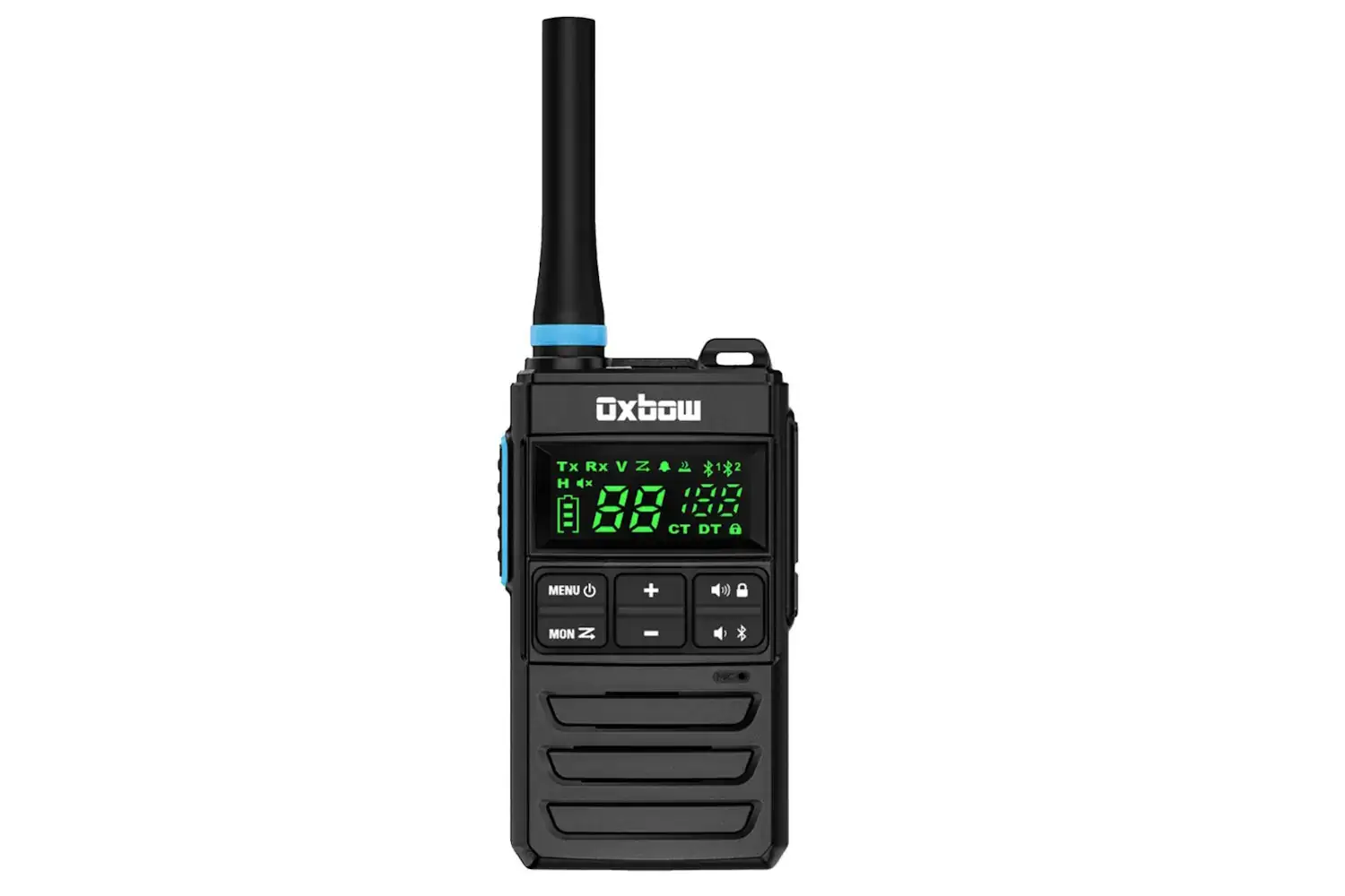 Motorola T803 radios with bright lime shells