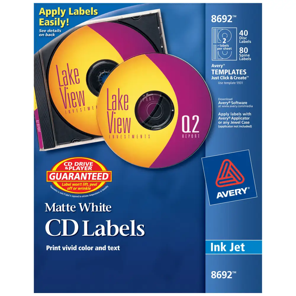 Avery Printable CD Labels Review: Strong Adhesion, Mixed Ease