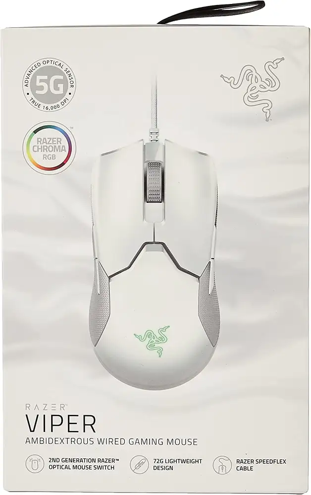 Razer Mercury White DeathAdder Essential design