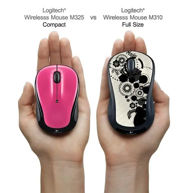 Logitech M325 Wireless Mouse Brilliant Rose design