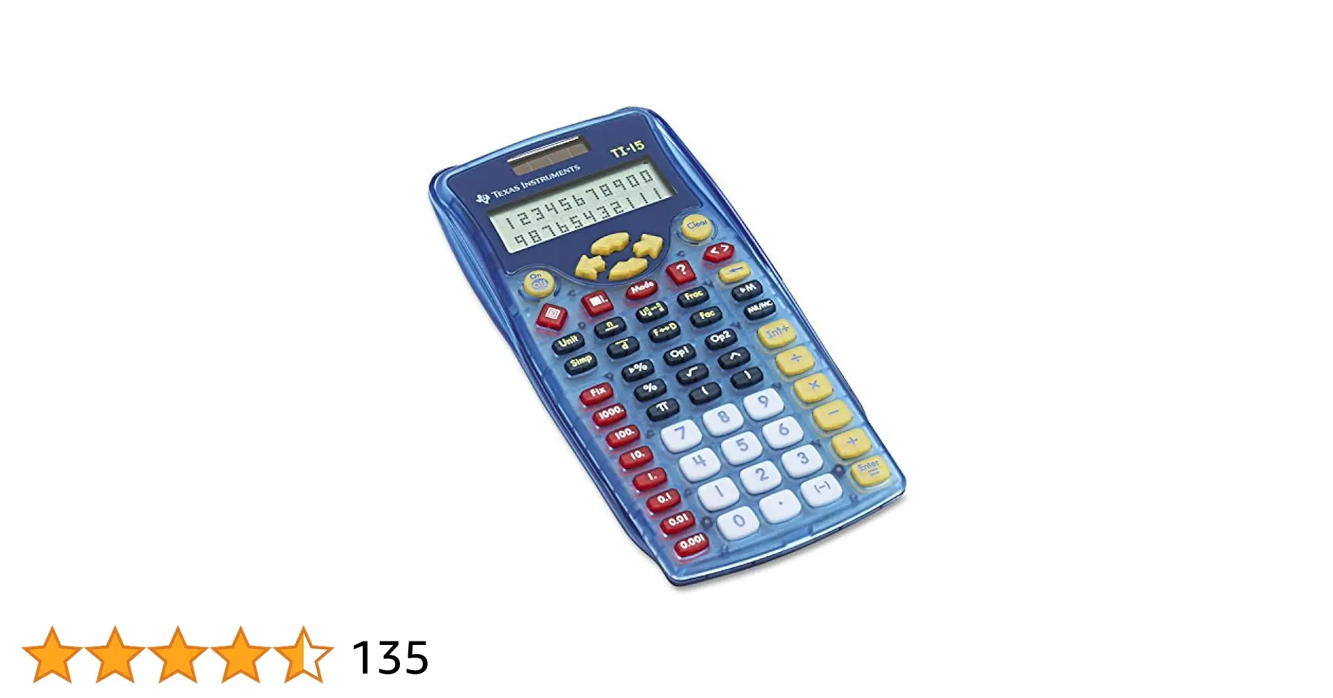 Texas Instruments TI-15 Explorer Calculator for school use