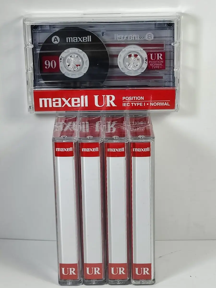 Maxell UR 90 cassette tape product close-up