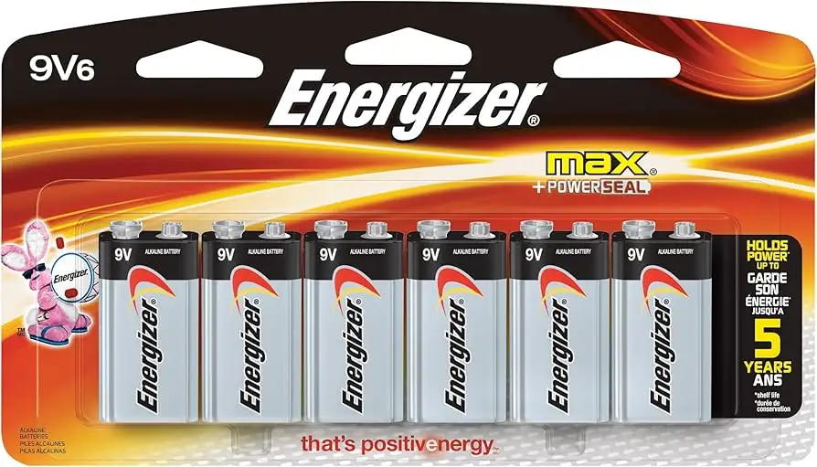 Energizer EN22 9V batteries pricing chart