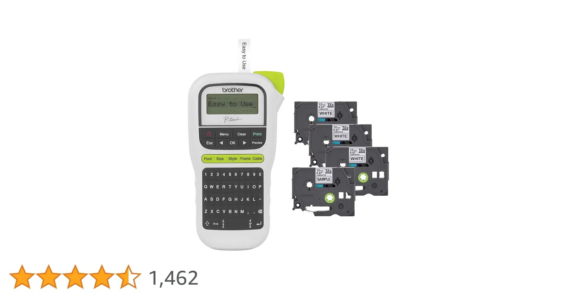 Brother P-Touch PTH110BP portable label maker close-up