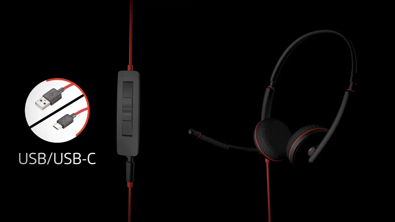 Plantronics Blackwire C3220 headset with microphone