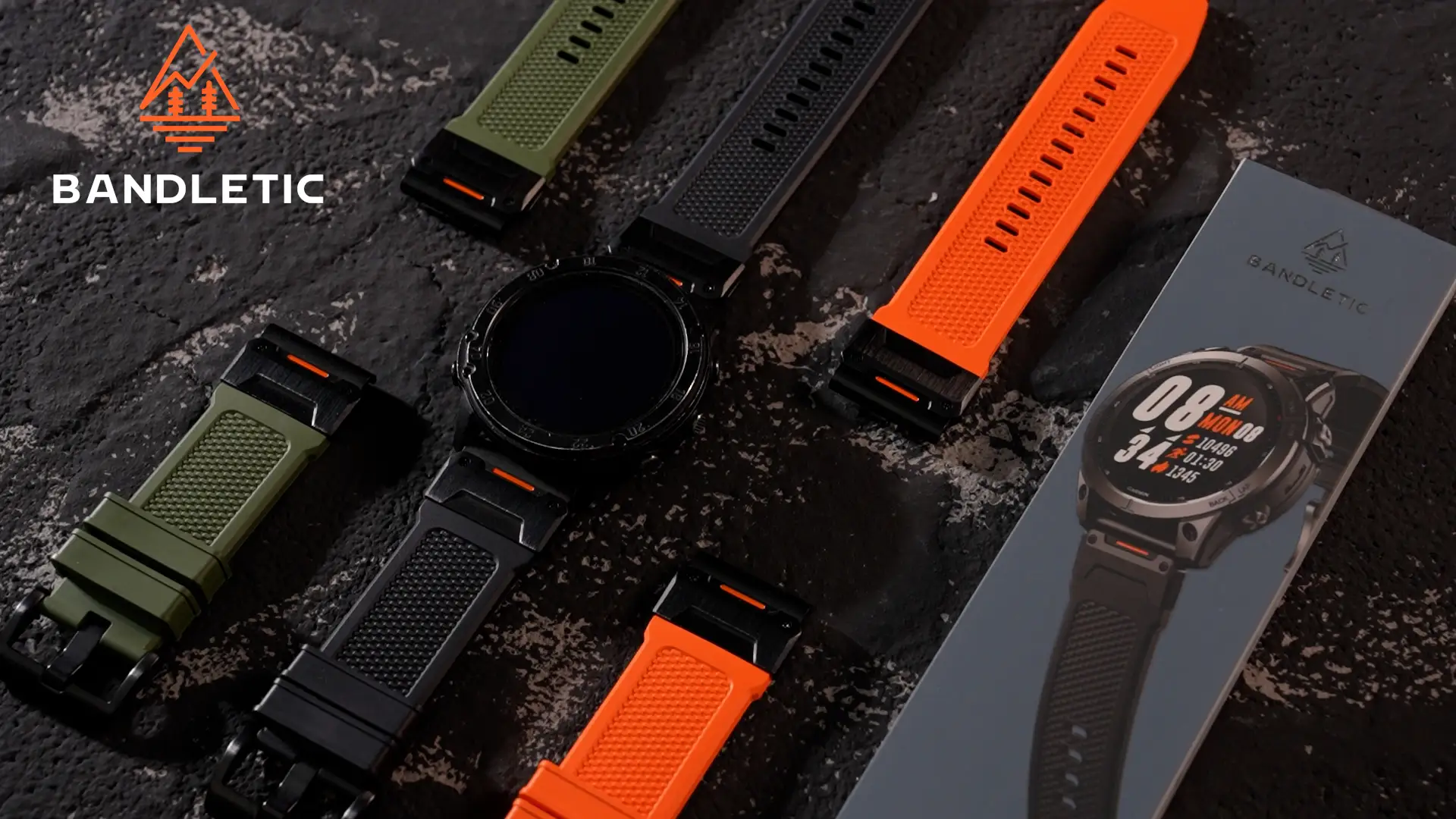 Garmin QuickFit band variants showing design differences