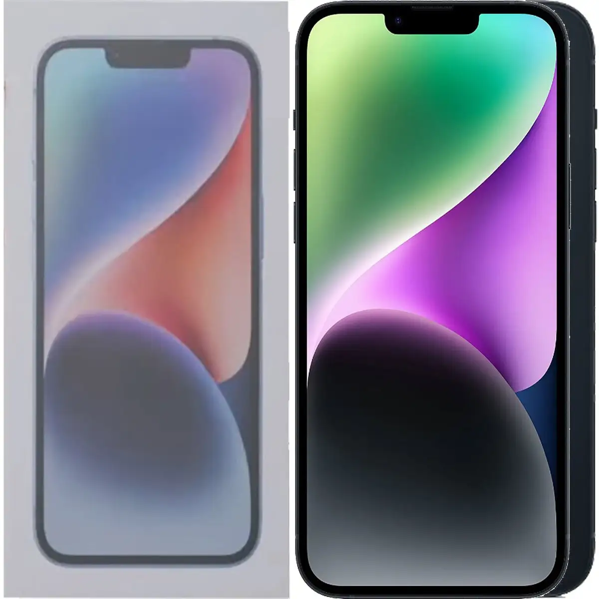 Apple iPhone 14 Plus renewed front and back view