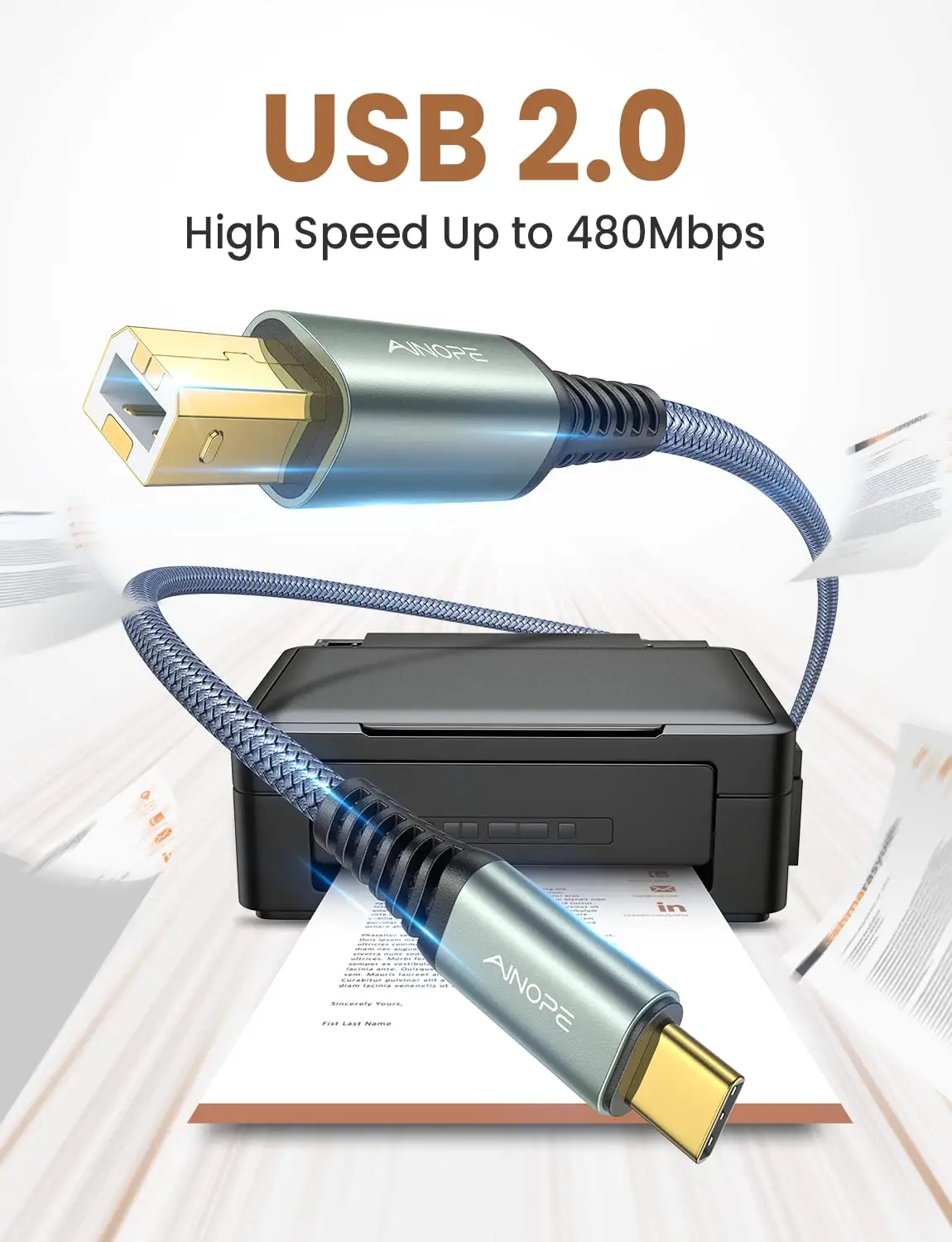 AINOPE USB B to USB C/A Cable Review & Verdict